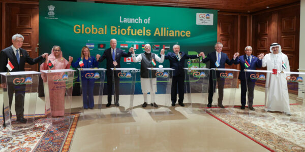 File photo of launch of Global Biofuel Alliance